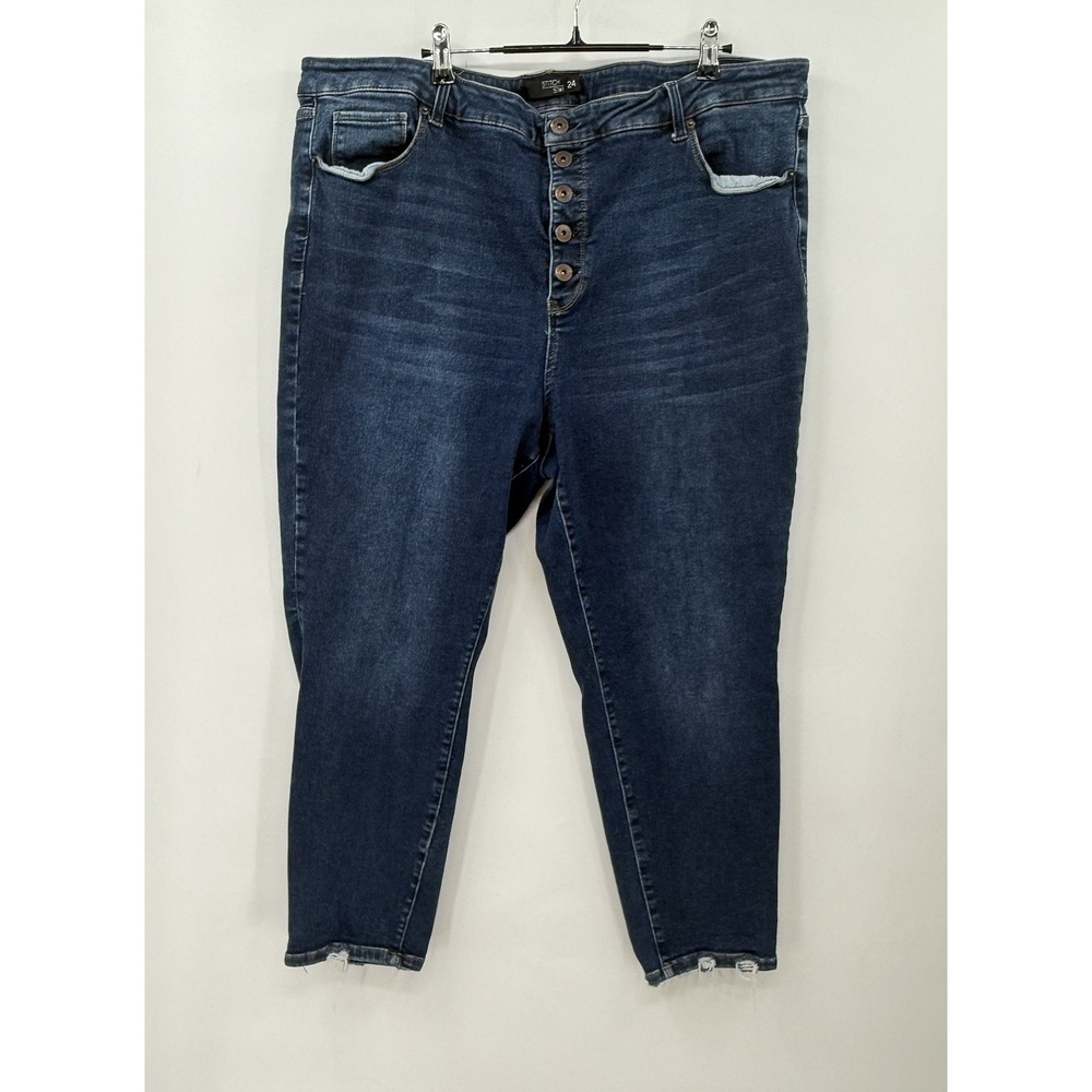 STITCH STAR Woman's DISTRESSED JEANS Blue Size 24
